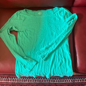 *3 for $20!* Long sleeve green J Crew painter tee